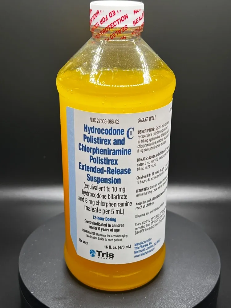 Buy Tris hydrocodone polistirex and chlorpheniramine polistirex